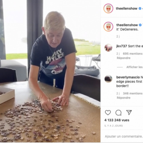 Ellen fabricant un puzzle
